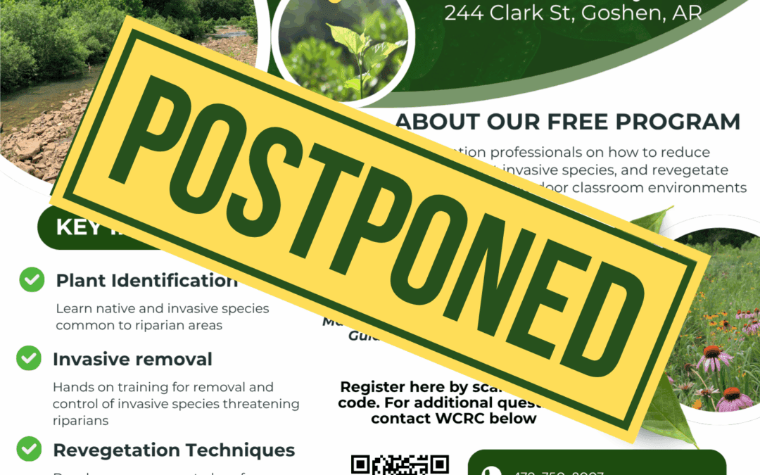 RESCHEDULED: Riparian Restoration Workshop